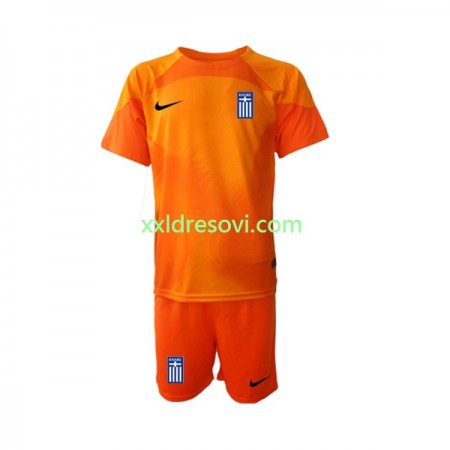 Grčka Golmanski Treći Dječji Nogometni Dres 2022-2023